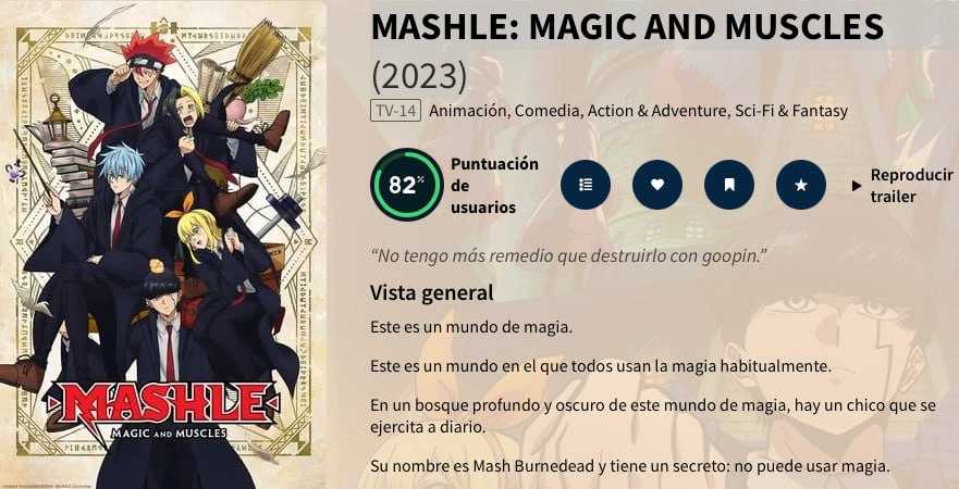 MASHLE: MAGIC AND MUSCLES